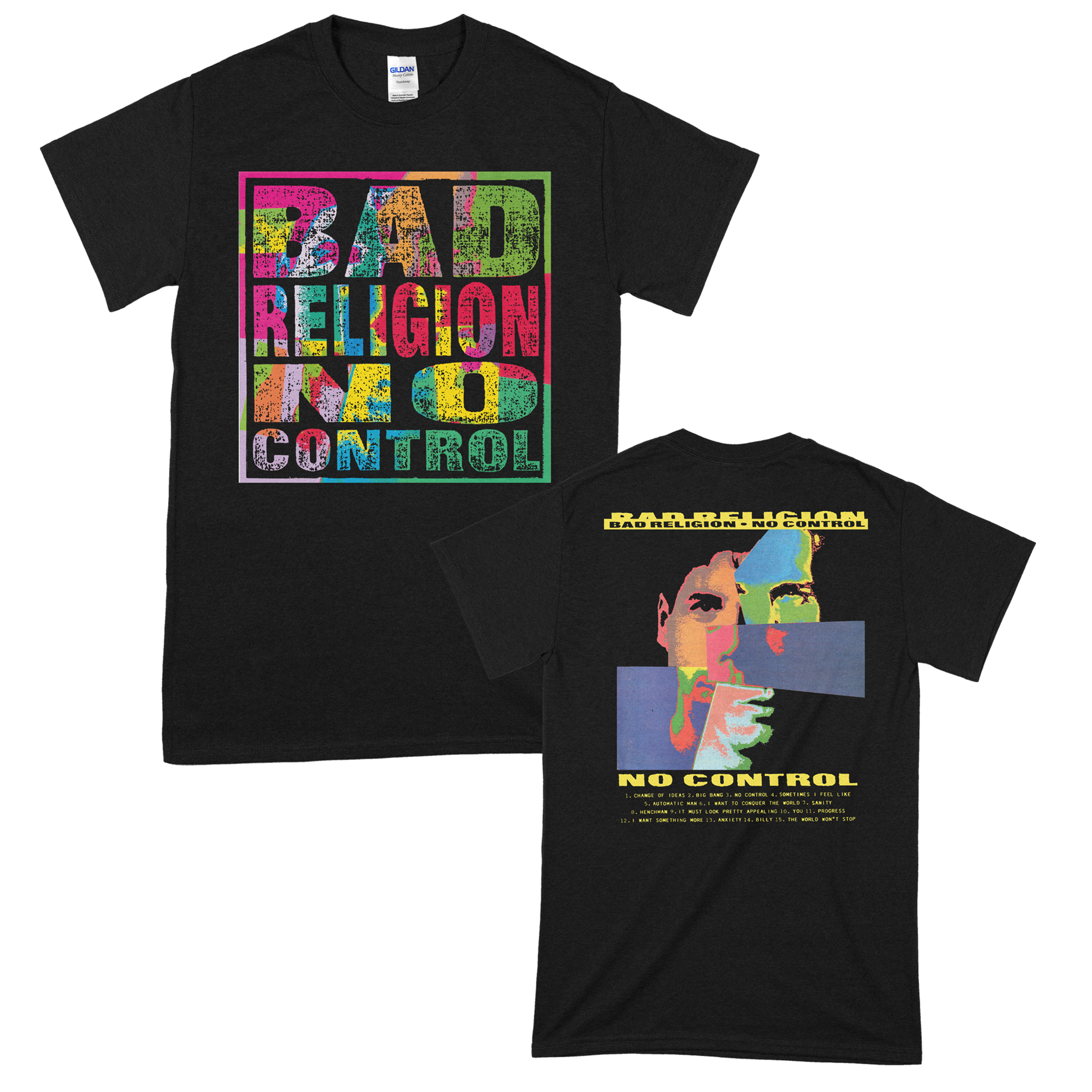 bad religion no control tシャツ サイズxl No Control Cover T-Shirt (Black) – Bad Religion Store