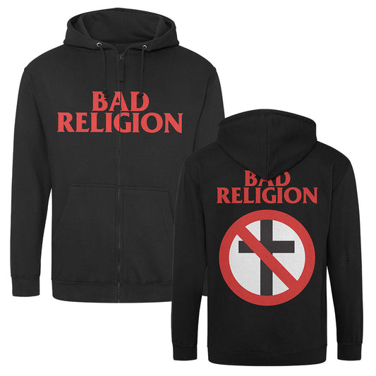 Bad Religion (Logo/Crossbuster) Zip-Hood